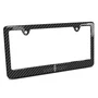 Lincoln Black Label Black Carbon Fiber Look ABS Plastic License Plate Frame