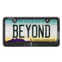 Lincoln Black Label Black Carbon Fiber Look ABS Plastic License Plate Frame