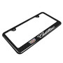 Cadillac Crest Logo Black Carbon Fiber Look ABS Plastic License Plate Frame