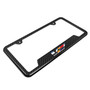 Cadillac V Logo Black Carbon Fiber Texture ABS Plastic 50 States License Plate Frame