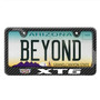 Cadillac XT6 Black Carbon Fiber Look ABS Plastic License Plate Frame