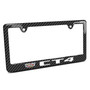 Cadillac CT4 Black Carbon Fiber Look ABS Plastic License Plate Frame
