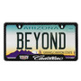 Cadillac Crest Logo Black Carbon Fiber Texture ABS Plastic 50 States License Plate Frame