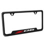 Chevrolet Corvette C8 Z06 Black Carbon Fiber Texture ABS Plastic 50 States License Plate Frame