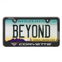 Chevrolet Corvette C5 Black Carbon Fiber Look ABS Plastic License Plate Frame