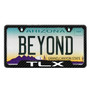 Acura TLX Black Carbon Fiber Texture ABS Plastic Open Corners License Plate Frame