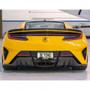 Acura NSX Black Carbon Fiber Texture ABS Plastic Open Corners License Plate Frame