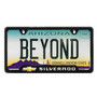 Chevrolet Silverado Black Carbon Fiber Texture ABS Plastic 50 States License Plate Frame