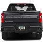 Chevrolet Silverado Black Carbon Fiber Texture ABS Plastic 50 States License Plate Frame
