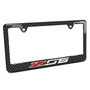 Chevrolet Corvette C7 Z06 Black Carbon Fiber Look ABS Plastic License Plate Frame