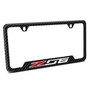 Chevrolet Corvette C7 Z06 Black Carbon Fiber Texture ABS Plastic 50 States License Plate Frame