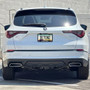 Acura MDX Black Carbon Fiber Texture ABS Plastic Open Corners License Plate Frame