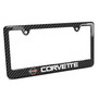 Chevrolet Corvette C4 Black Carbon Fiber Look ABS Plastic License Plate Frame