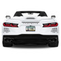 Chevrolet Corvette C8 Black Carbon Fiber Look ABS Plastic License Plate Frame