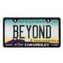 Chevrolet Black Logo Black Carbon Fiber Texture ABS Plastic 50 States License Plate Frame