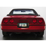 Chevrolet Corvette C4 Black Carbon Fiber Texture ABS Plastic 50 States License Plate Frame