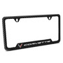Chevrolet Corvette C8 Black Carbon Fiber Texture ABS Plastic 50 States License Plate Frame
