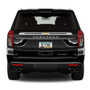 Chevrolet Suburban Black Carbon Fiber Texture ABS Plastic 50 States License Plate Frame