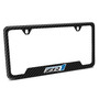 Chevrolet Corvette C6 ZR1 Black Carbon Fiber Texture ABS Plastic 50 States License Plate Frame
