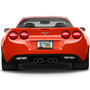 Chevrolet Corvette C6 Black Carbon Fiber Texture ABS Plastic 50 States License Plate Frame