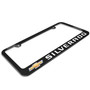 Chevrolet Silverado UV LED Printed on Black Metal License Plate Frame