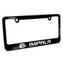 Chevrolet Impala UV LED Printed on Black Metal License Plate Frame
