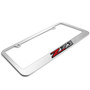 Chevrolet Z71 in 3D on Mirror Chrome Metal License Plate Frame
