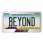 Chevrolet Z71 in 3D on Mirror Chrome Metal License Plate Frame
