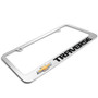 Chevrolet Traverse in 3D on Mirror Chrome Metal License Plate Frame