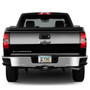 Chevrolet Black Logo in 3D on Mirror Chrome Metal License Plate Frame
