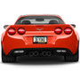 Chevrolet Corvette C6 Black Metal License Plate Frame