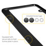 Acura ADX Black Carbon Fiber Texture ABS Plastic Open Corners License Plate Frame