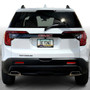 GMC Acadia Black Carbon Fiber Look ABS Plastic License Plate Frame