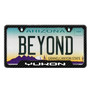 GMC Yukon Black Carbon Fiber Texture ABS Plastic 50 States License Plate Frame