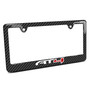 GMC AT4 Black Carbon Fiber Look ABS Plastic License Plate Frame
