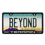 GMC Terrain Black Carbon Fiber Texture ABS Plastic 50 States License Plate Frame