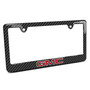 GMC in Red Black Carbon Fiber Look ABS Plastic License Plate Frame