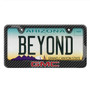 GMC in Red Black Carbon Fiber Look ABS Plastic License Plate Frame