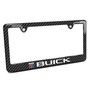 Buick Black Carbon Fiber Look ABS Plastic License Plate Frame