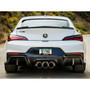Acura Black Carbon Fiber Texture ABS Plastic Open Corners License Plate Frame