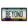 Acura A-Spec Black Carbon Fiber Texture ABS Plastic Open Corners License Plate Frame