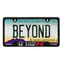 Honda Civic Type-R Black Carbon Fiber Texture ABS Plastic Open Corners License Plate Frame