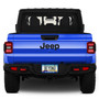 Jeep Gladiator Blue Carbon Fiber Texture ABS Plastic 50 States License Plate Frame