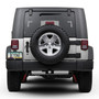 Jeep Willys Star Logo Black Carbon Fiber Look ABS Plastic License Plate Frame