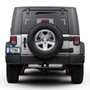 Jeep Willys Star Logo Blue Carbon Fiber Texture ABS Plastic 50 States License Plate Frame
