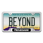 Jeep Renegade UV-LED Printed on Black Dome Chrome Stainless Steel License Plate Frame