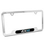 Jeep 4xe Black Nameplate Chrome Stainless Steel License Plate Frame