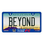 Honda Civic Type-R Blue Carbon Fiber Texture ABS Plastic Open Corners License Plate Frame