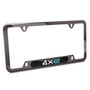 Jeep 4xe Real Carbon Fiber Insert Gunmetal Black Stainless Steel License Plate Frame