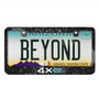 Jeep 4xe Printed Real Black Forged Carbon Fiber License Plate Frame